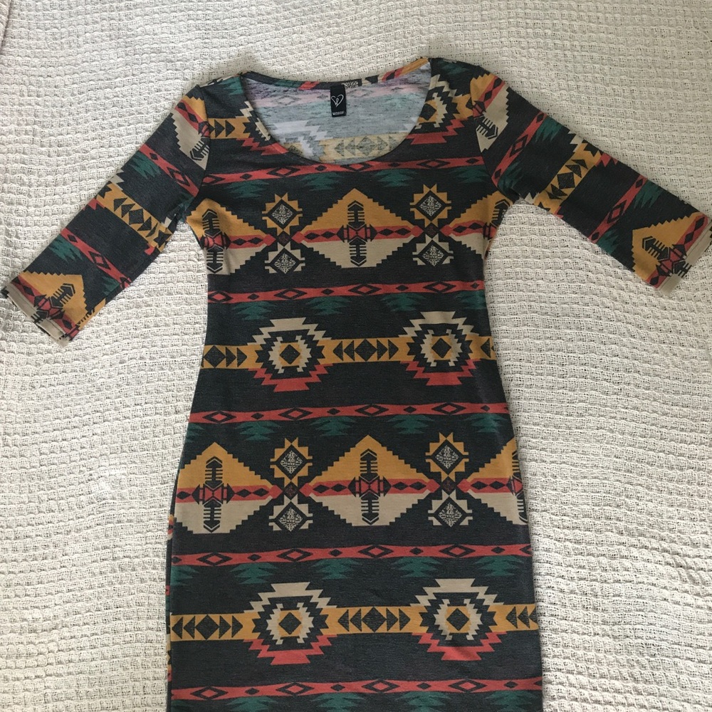 Windsor Aztec print dress