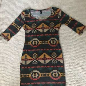 Windsor Aztec print dress