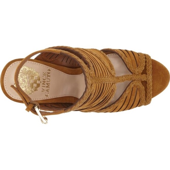 Brand New Vince Camuto Janil Sandal in Deep Rust - Picture 3 of 8