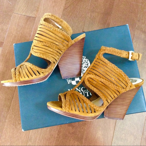 Brand New Vince Camuto Janil Sandal in Deep Rust - Picture 6 of 8