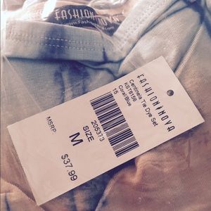 Coral Blue Tye dye set