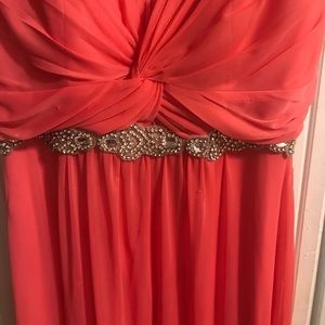 Coral long dress