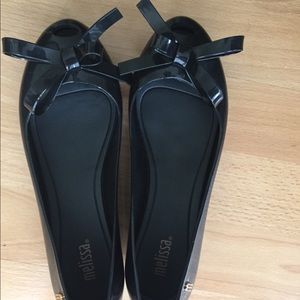 New Black Melissas size 6