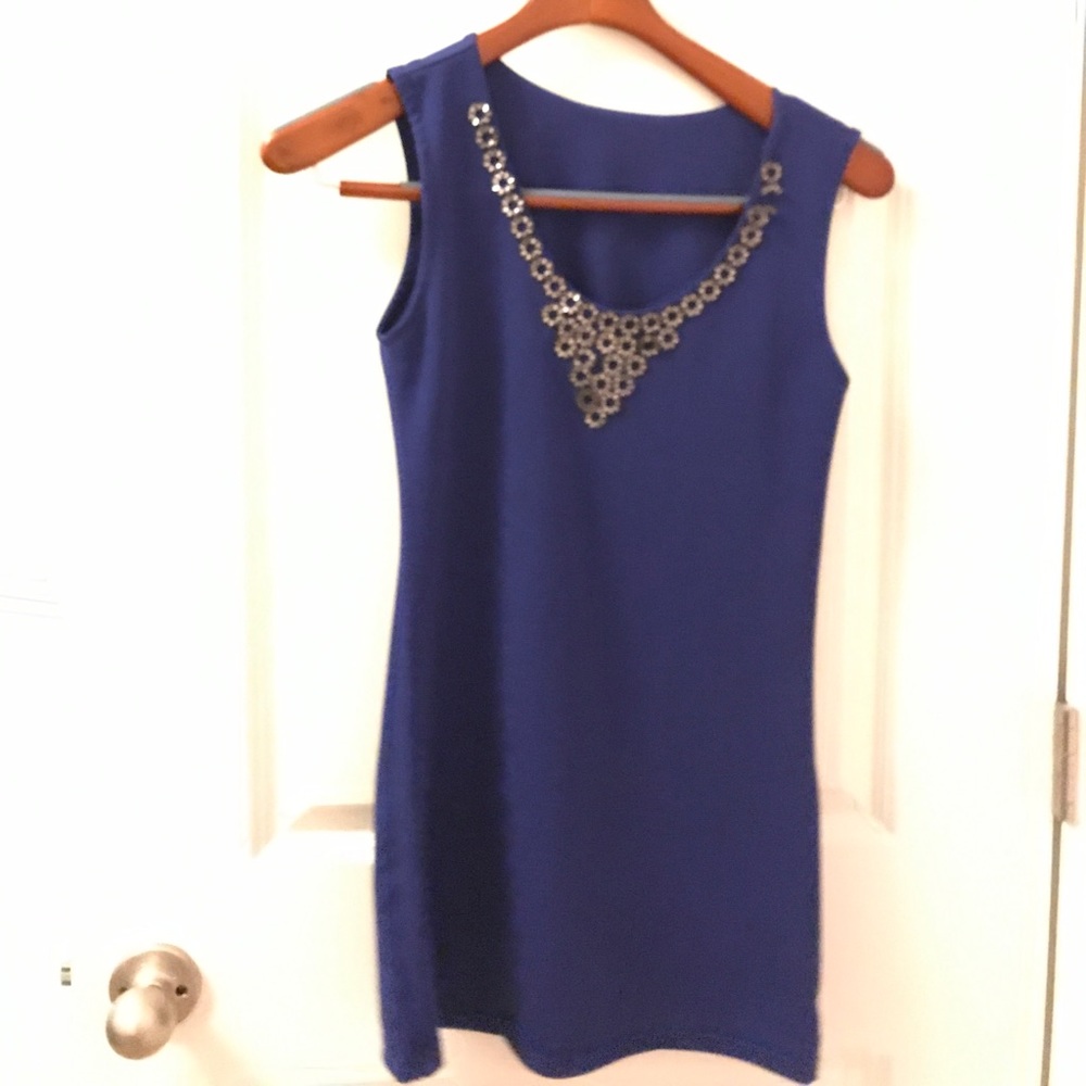 Blue dress one piece dress