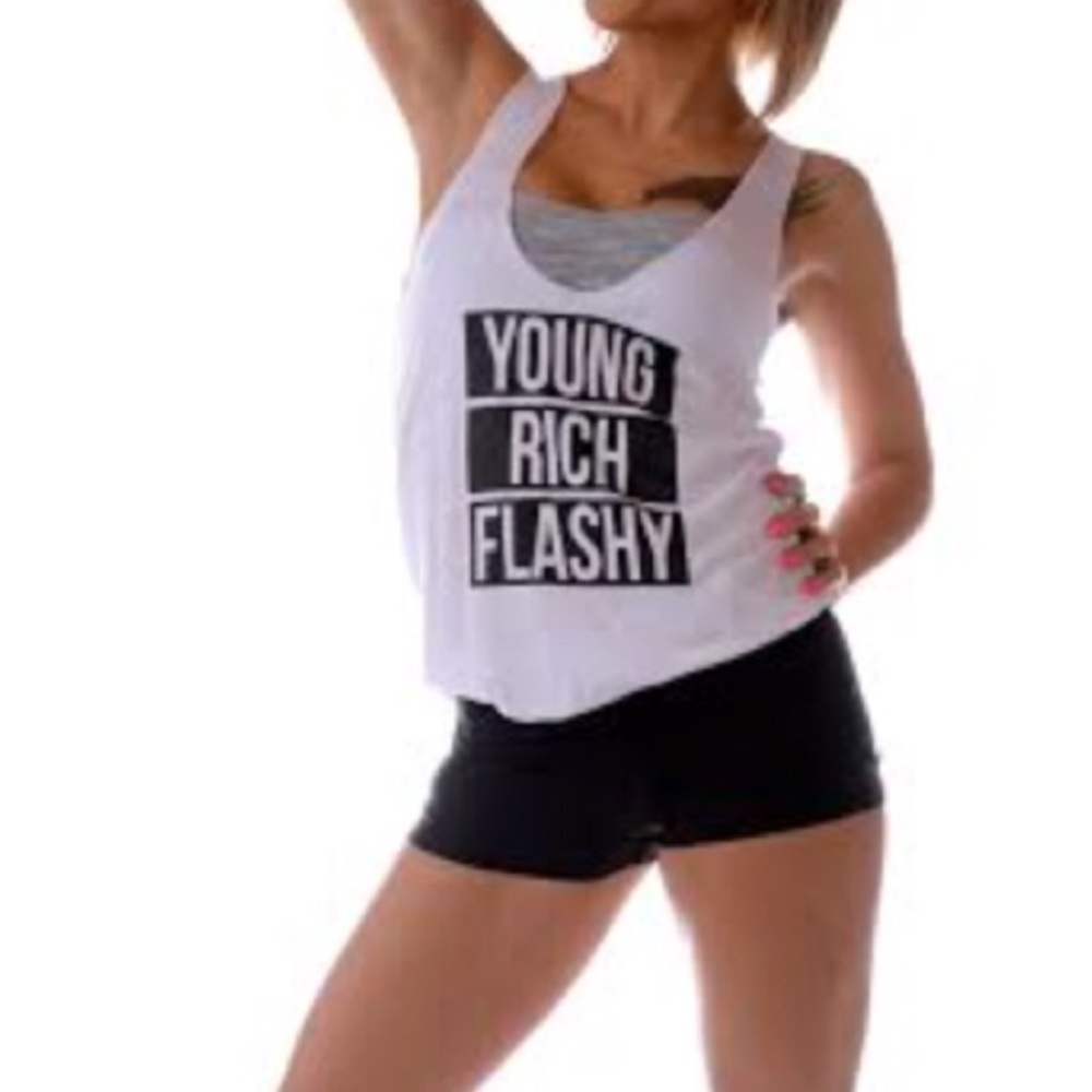 New! Young rich flashy tank top