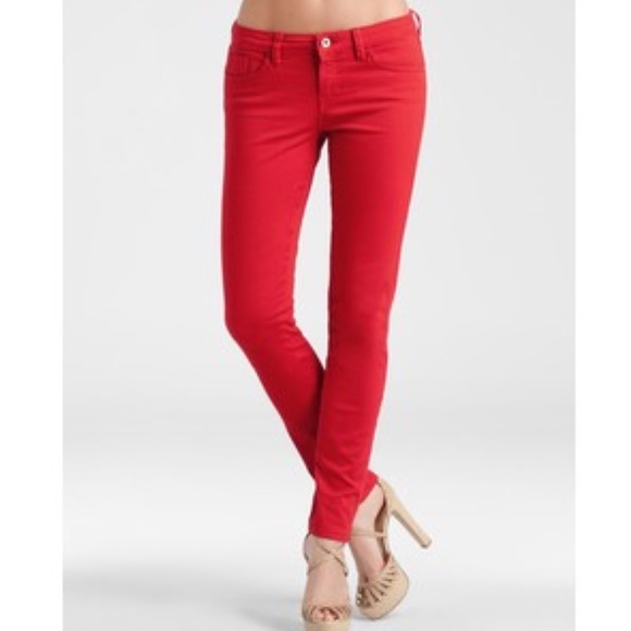 guess red jeans