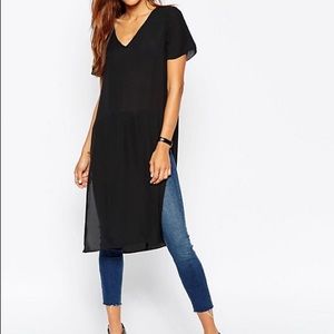 Asos Longline Tee with Side Splits