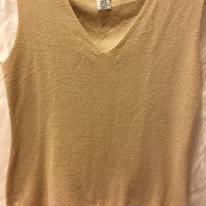 Covington Women’s Golden Blouse with necklaces