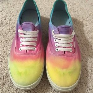 Rainbow Vans Sneakers - Reserved for Corrina