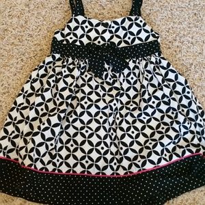 Girls Black and white dress