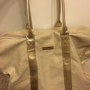 Micheal Kors fabric tote bag