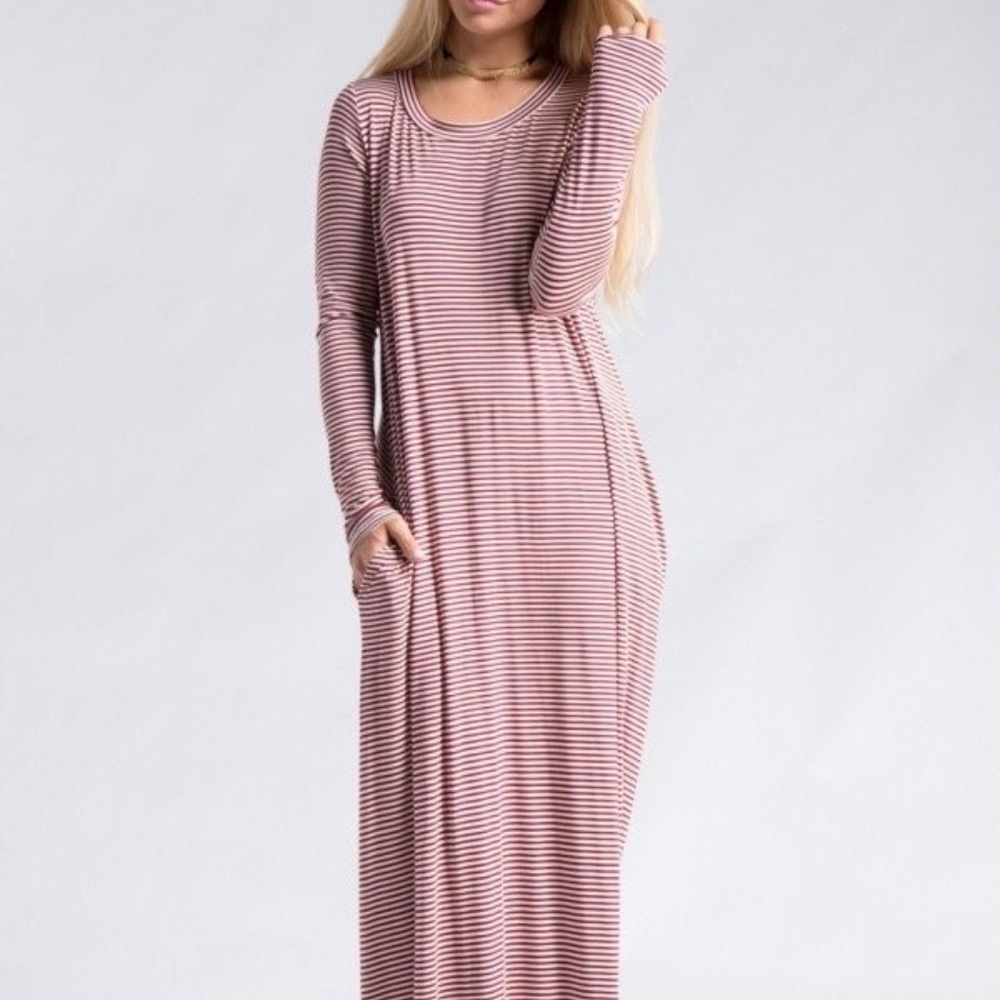 Pin Stripe Maxi