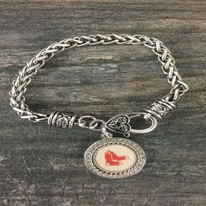 Boston Red Sox Rhinestone Bracelet