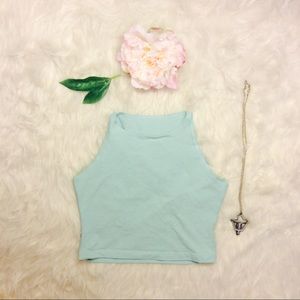 American Apparel Mint Green Crop Top