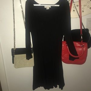 Black long sleeved dress