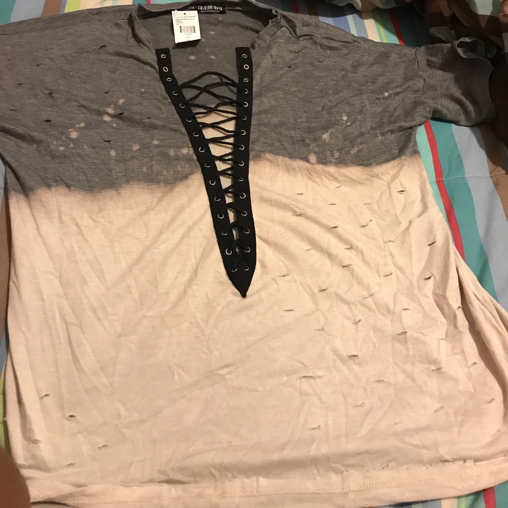 A Oversized Shirt from Fashion Nova