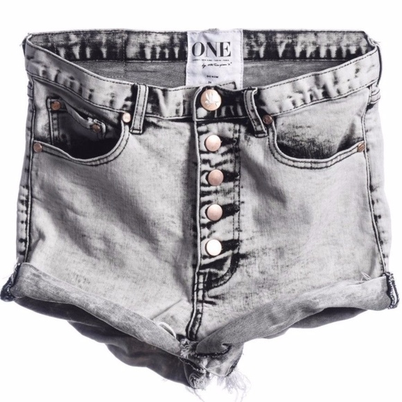 ⛔sold⛔One Teaspoon Denim Lovers Slouchy Shorts - Picture 5 of 8