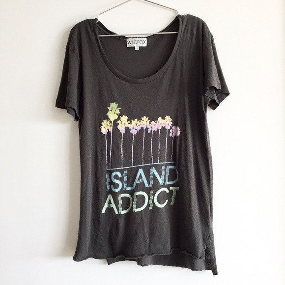 Wildfox "Island Addict" scoop neck tee - Picture 1 of 3