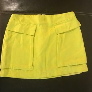 Bright Yellow Mini Skirt