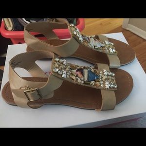 Nude and sequel sandals