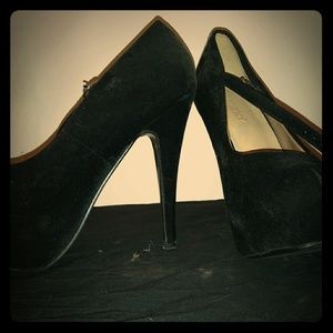 Black Velvet Heels