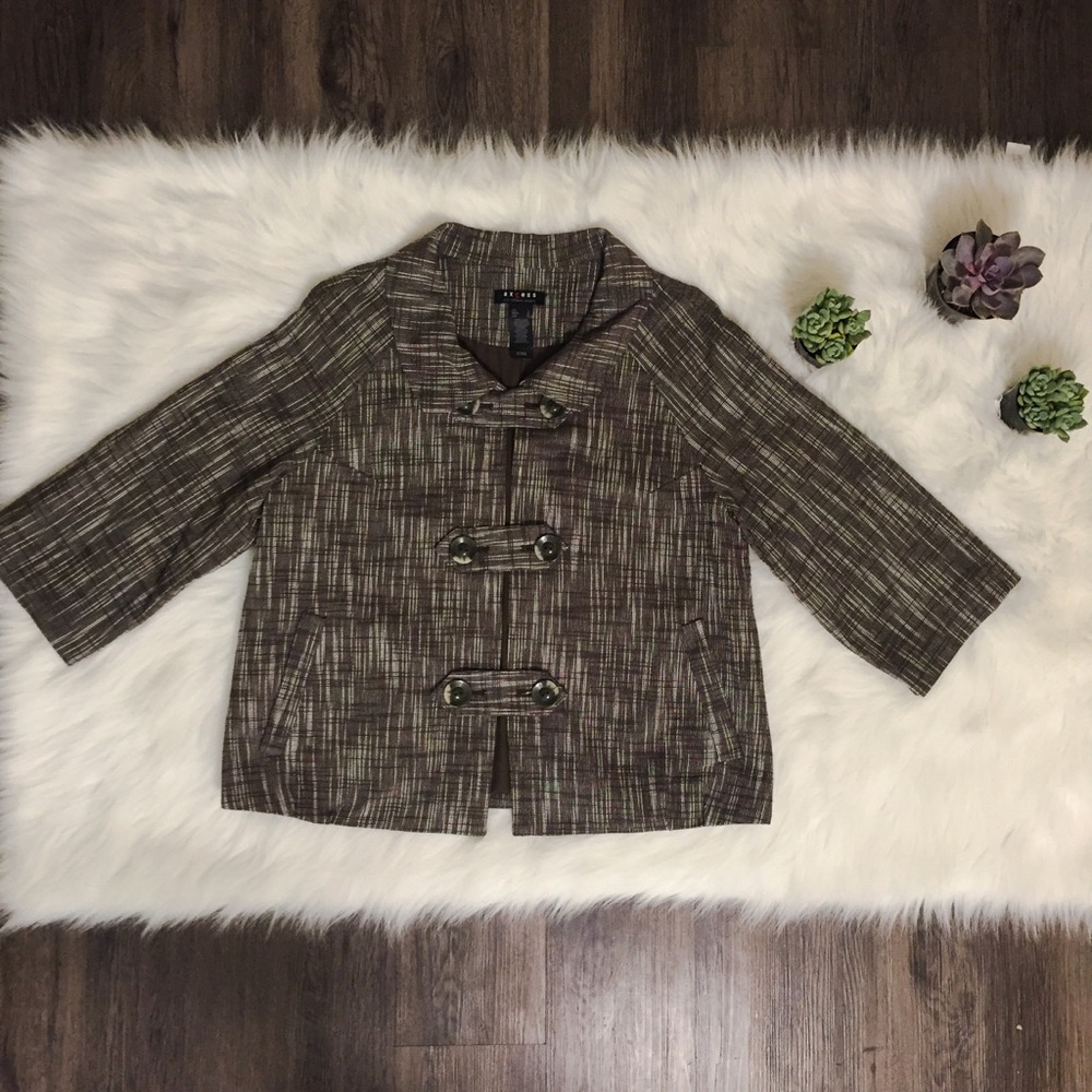 Liz Claiborne Brown Peacoat