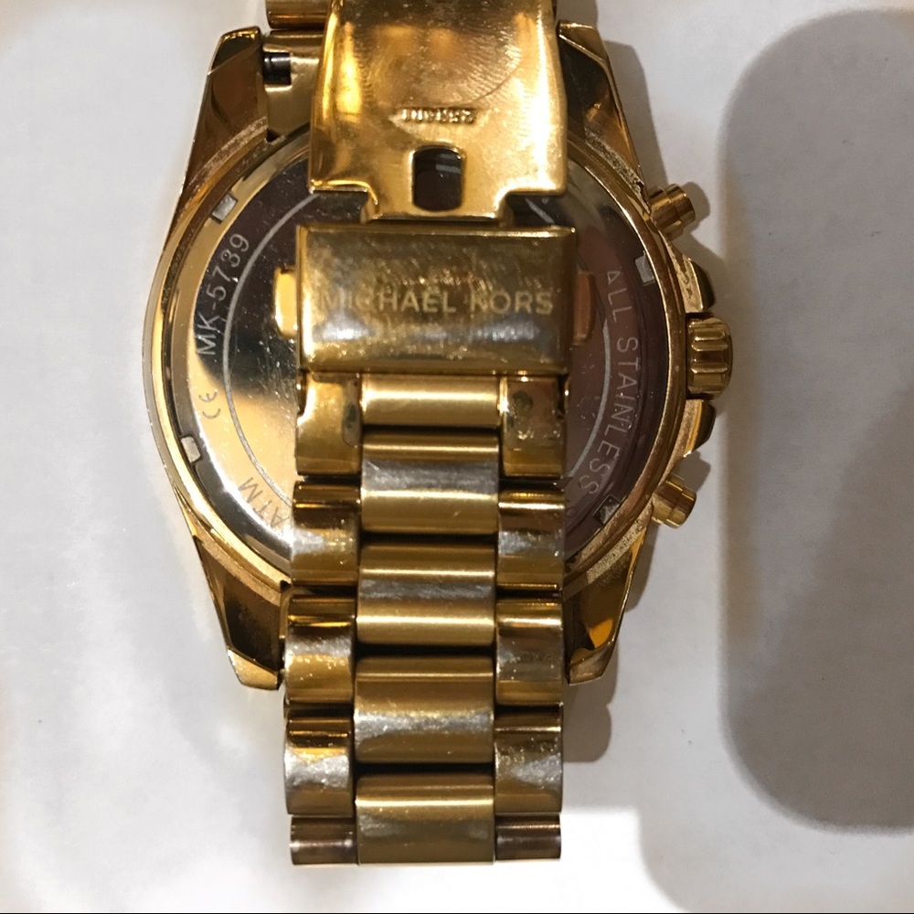 Michael Kors Bradshaw Gold-Tone Men's Watch(16 cm) - Picture 4 of 8