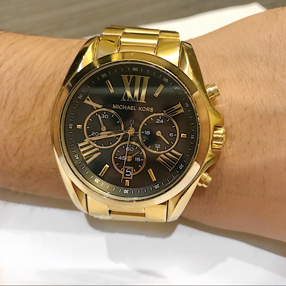 Michael Kors Bradshaw Gold-Tone Men's Watch(16 cm) - Picture 5 of 8