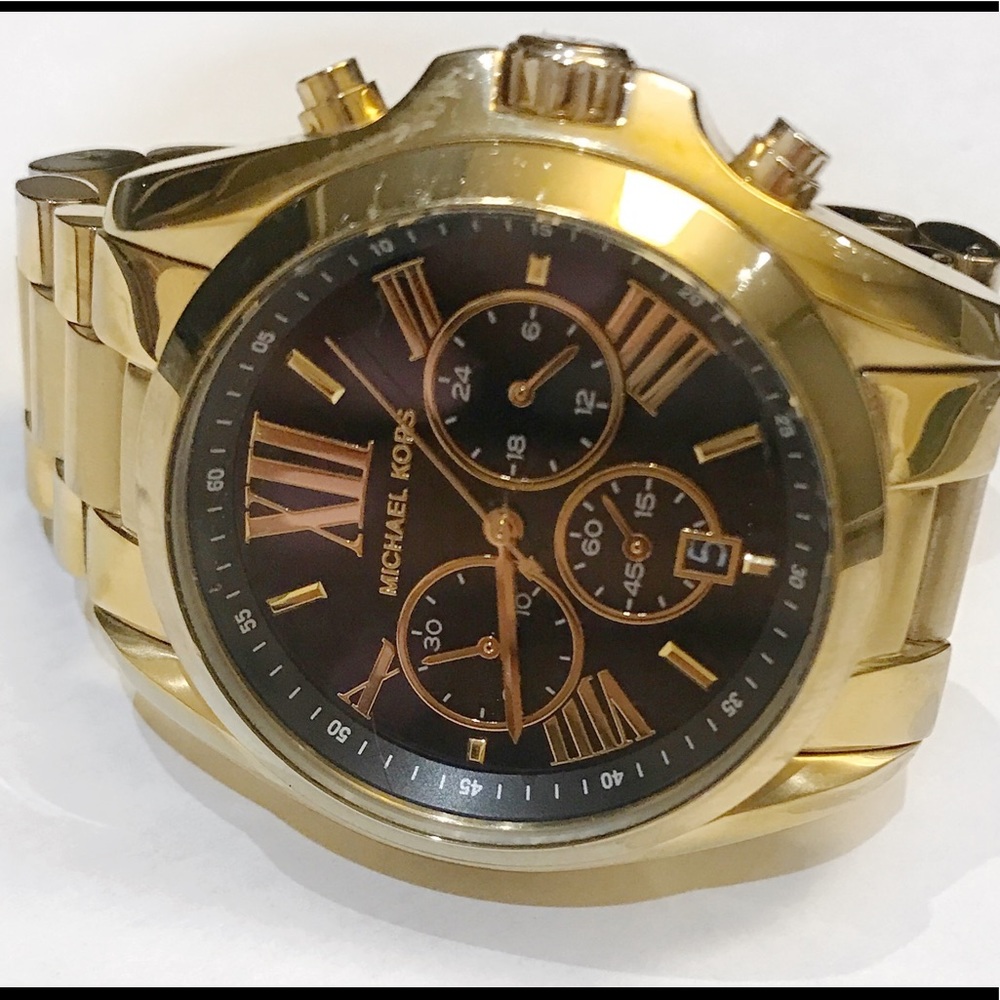 Michael Kors Bradshaw Gold-Tone Men's Watch(16 cm) - Picture 6 of 8