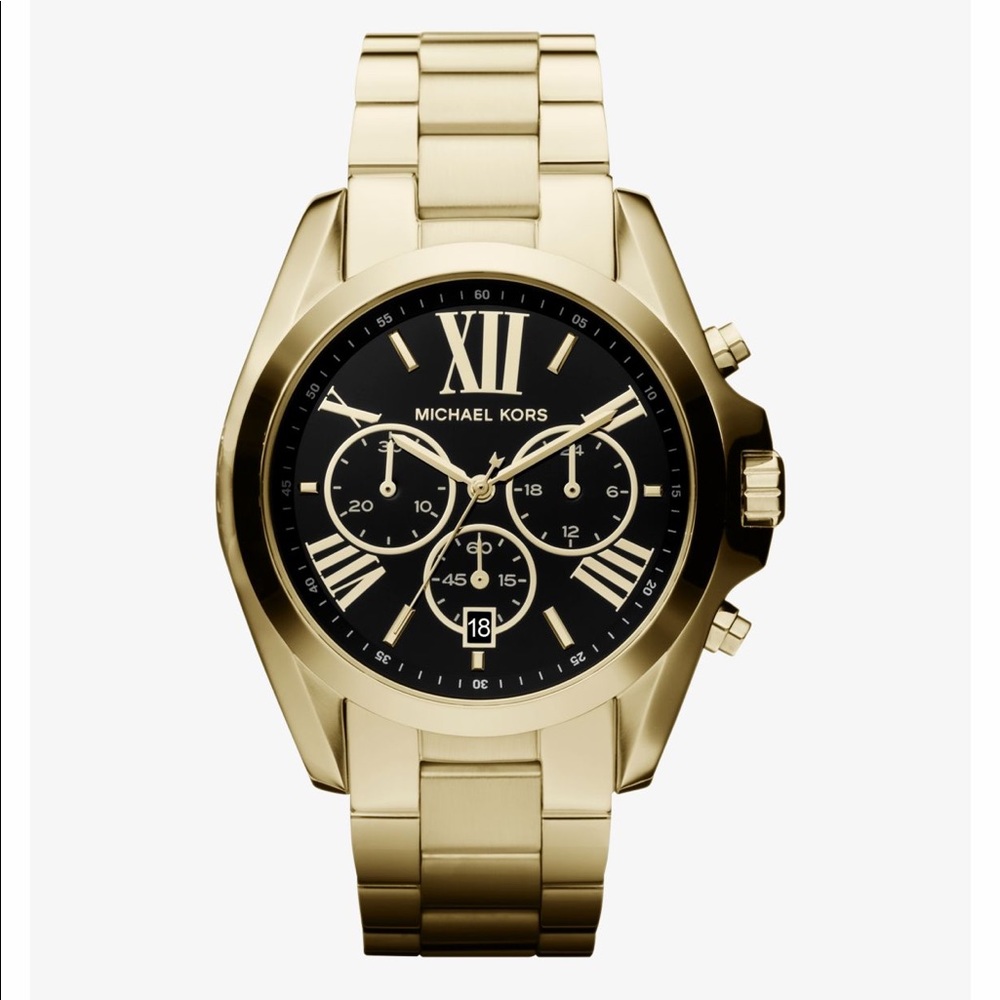 Michael Kors Bradshaw Gold-Tone Men's Watch(16 cm) - Picture 7 of 8
