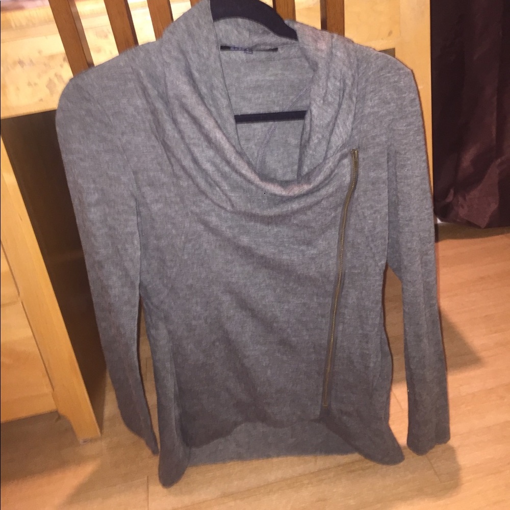 Green zip up jacket