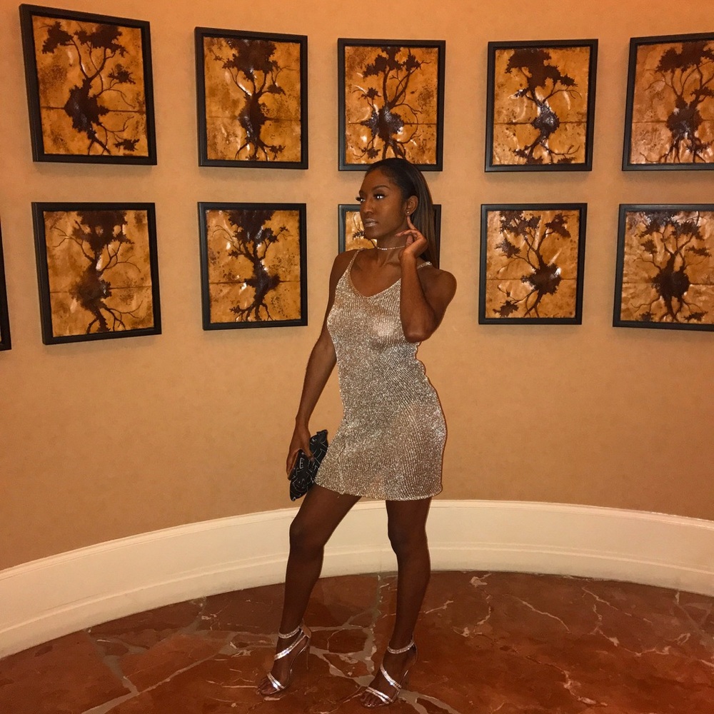 Nasty Gal Gold Dress