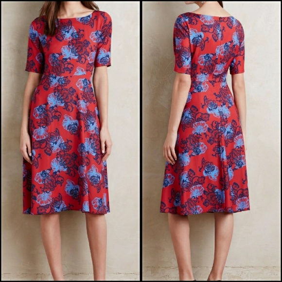 Anthropologie Dresses & Skirts - Anthro Theodora Floral Midi Dress
