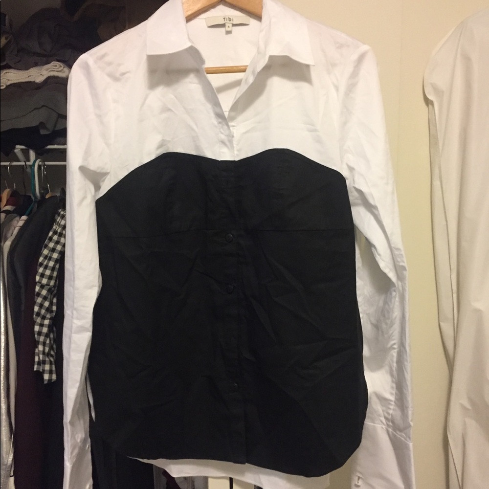 Tibi color block shirt