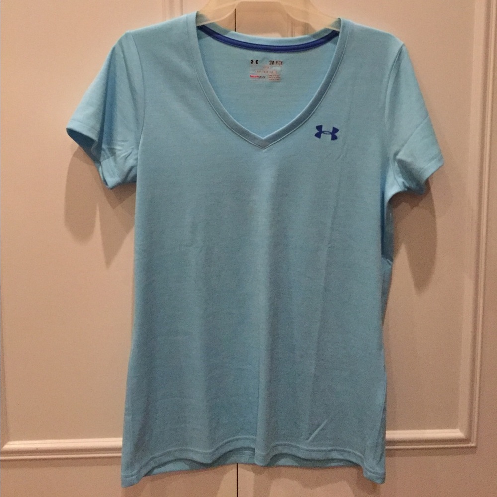 blue under armour shirt