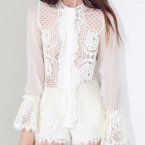 Alexis  Amilina Ruffled lace Top