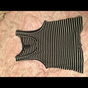 Forever 21 black and white crop top