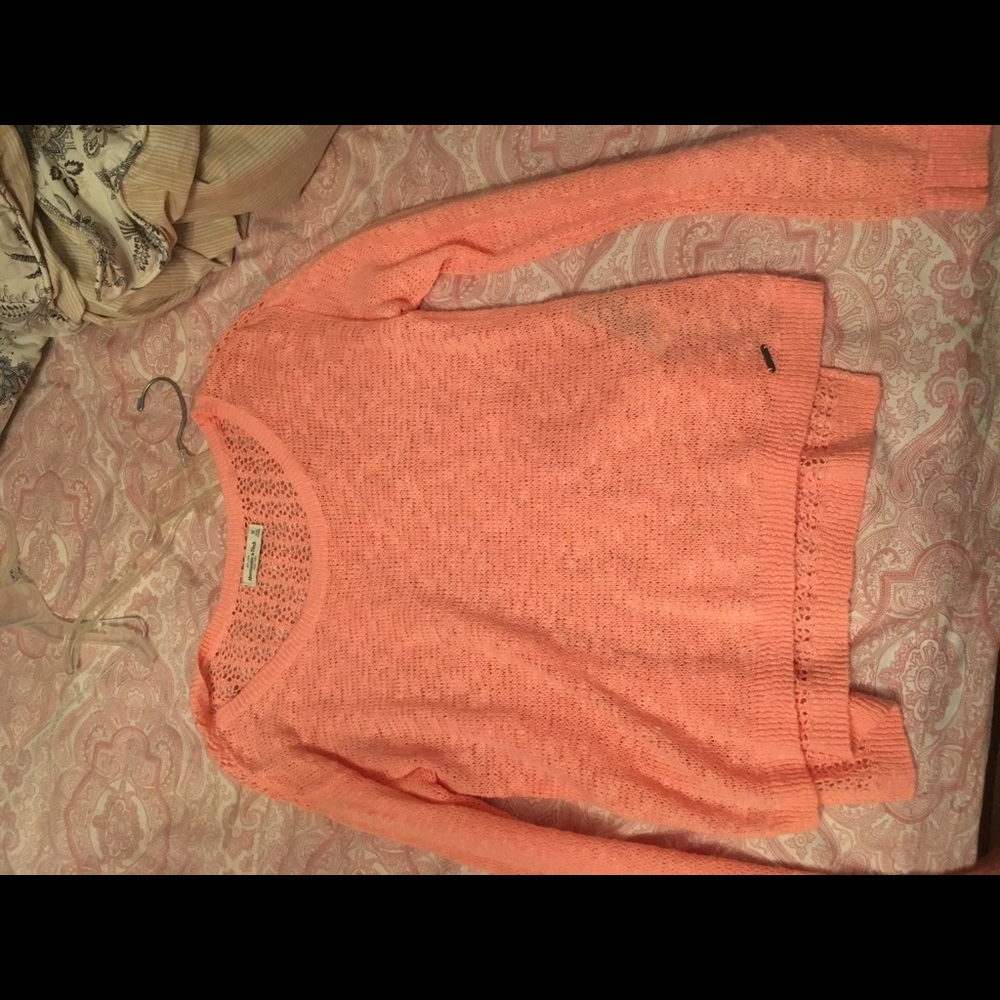Pink Abercrombie and fitch sweater