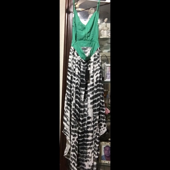 high low backless maxi dress - Picture 3 of 5