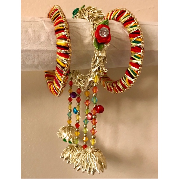 Beautiful Bollywood Style Bangle Set - Picture 1 of 7