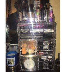 Acrylic 4-piece set makeup organizer✨