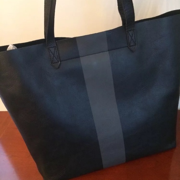 Madewell True Black Paintstripe Transport Bag - Picture 3 of 4