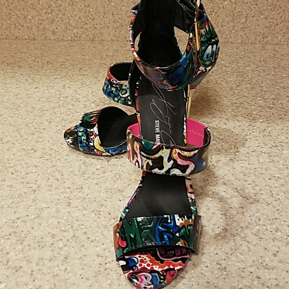 Trendy high heel ankle strap sandal