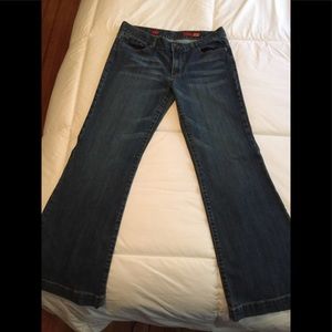 Express Flared Blue Jeans