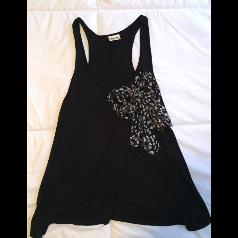 Black Flowy Tank