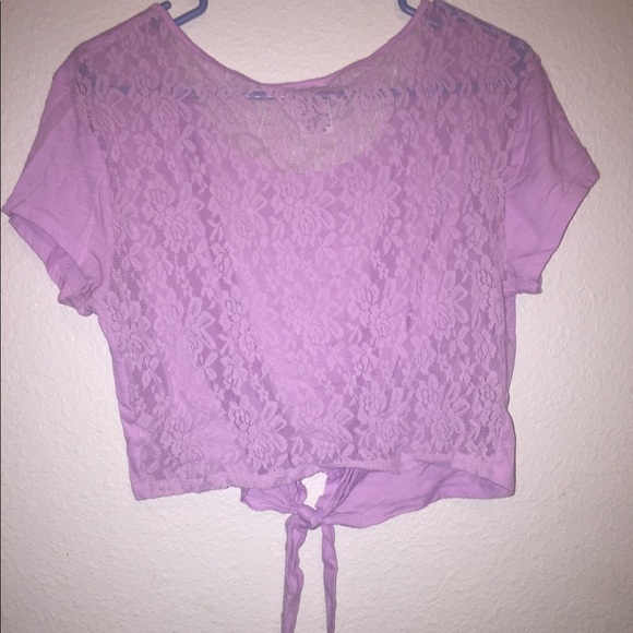 ✅SOLD✅🔥VS PINK XS Lace Backed Crop Top🔥 - Picture 2 of 3