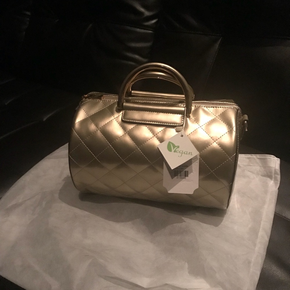Trendy Cute Quilted Glossy Bowling Bag