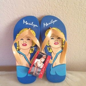 Marilyn Monroe Kids Flip Flops Size S 5-6