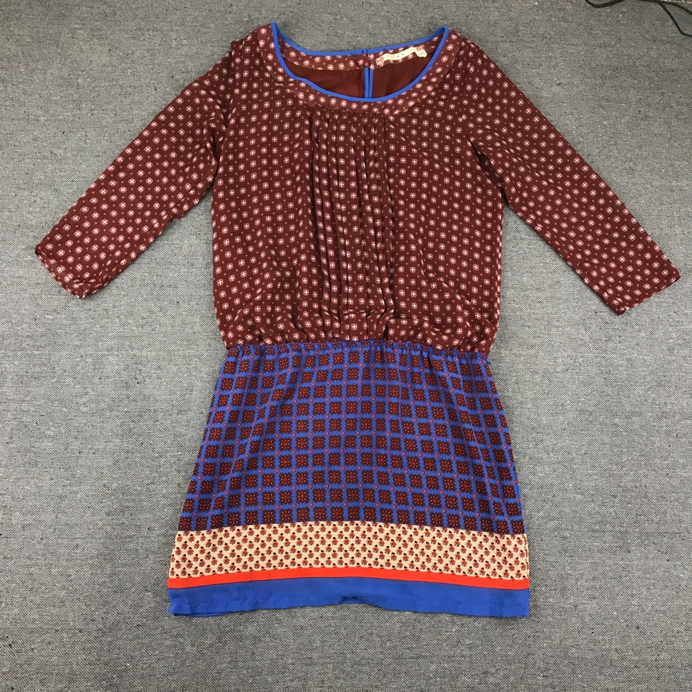 Chelsea & violet geometric long sleeve dress