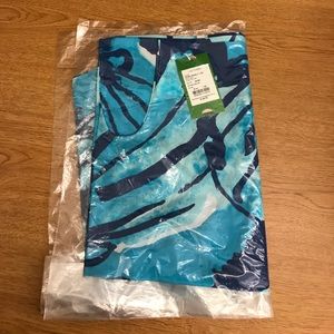 Lilly Pulitzer Stasia Silk Vest in Sparkling Blue